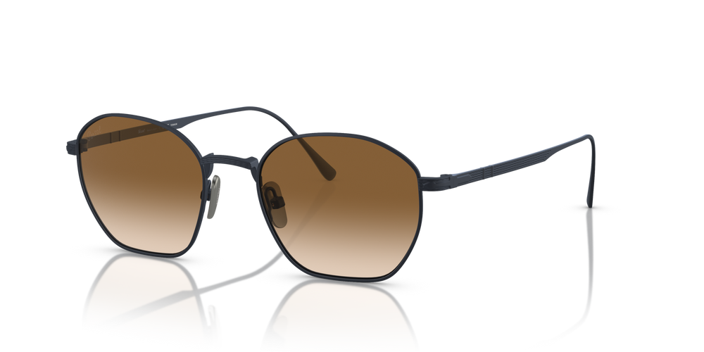 Persol PO5004ST con Montatura Blu Navy Spazzolato e Lenti Marrone - Immagine 1