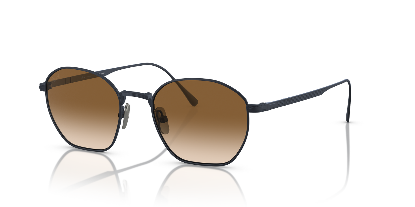Persol PO5004ST mit Marineblau gebürstet Gestell und Braun Gläsern - Bild 1