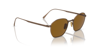 Persol PO5004ST con Montura Bronce y Lentes Marrón - Imagen 3
