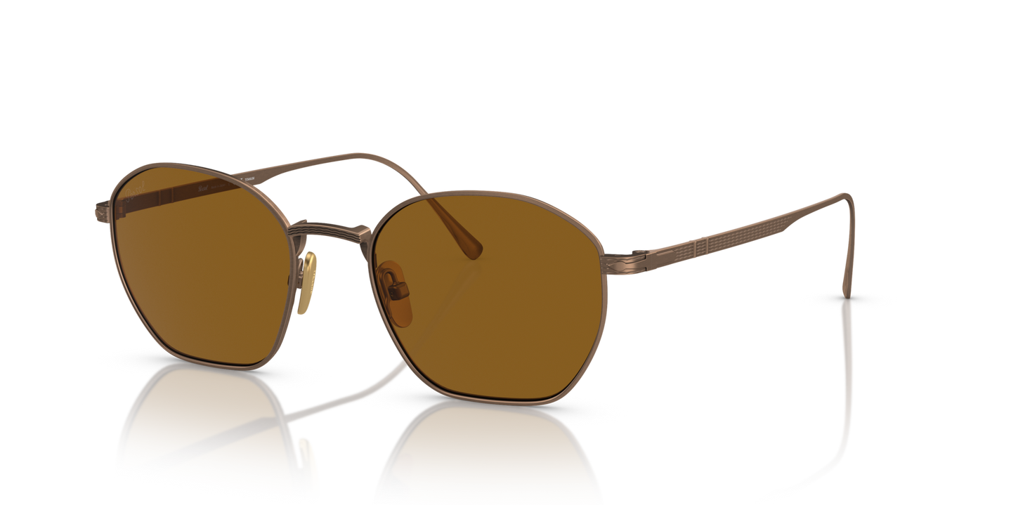 Persol PO5004ST con Montura Bronce y Lentes Marrón - Imagen 1