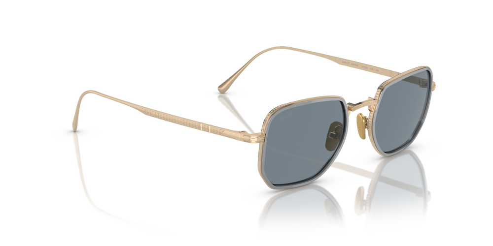 Persol PO5006ST with Gold/Silver Frame and Blue Lenses - Image 3