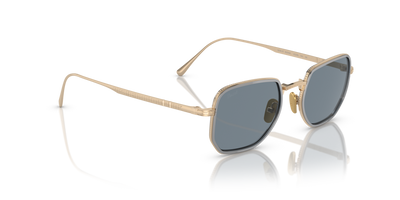 Persol PO5006ST with Gold/Silver Frame and Blue Lenses - Image 3