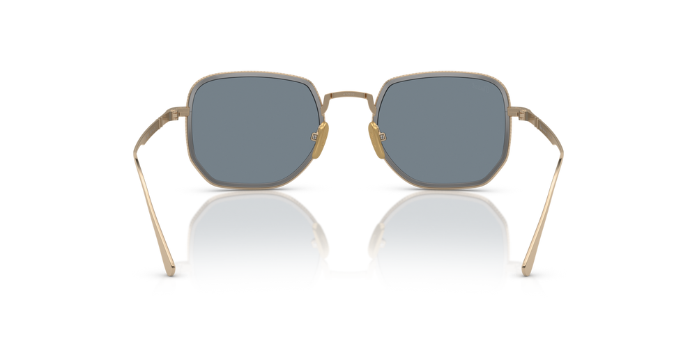 Persol PO5006ST with Gold/Silver Frame and Blue Lenses - Image 5
