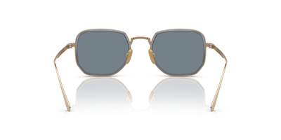 Persol PO5006ST with Gold/Silver Frame and Blue Lenses - Image 5