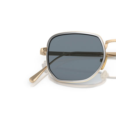 Persol PO5006ST mit Gold/Silber Gestell und Blau Gläsern – Variantenbild