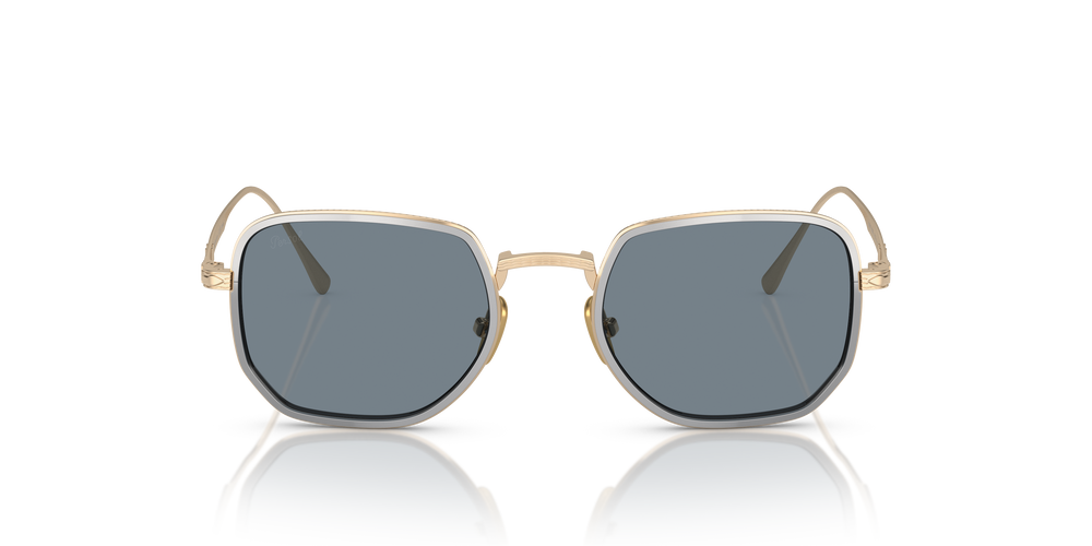 Persol PO5006ST with Gold/Silver Frame and Blue Lenses | Persol® US
