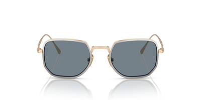 Persol PO5006ST with Gold/Silver Frame and Blue Lenses - Image 2