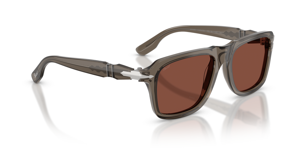 Persol PO8002S avec Monture Gris Opaline et Verres Rouge - Image 3