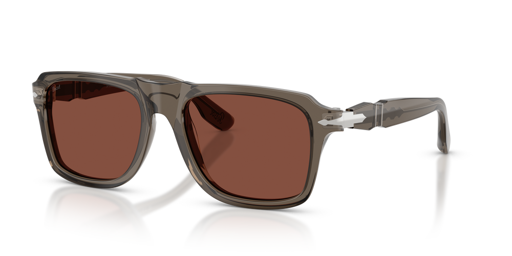 Persol PO8002S avec Monture Gris Opaline et Verres Rouge - Image 1