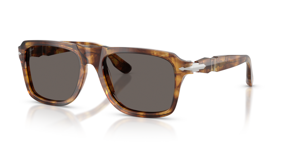 Persol PO8002S with Milky Yellow Havana Frame and Grey Lenses - Image 1
