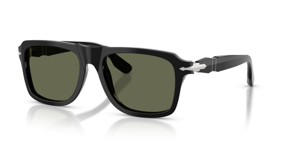 Persol PO8002S mit Schwarz Gestell und Grün Gläsern - Bild 1