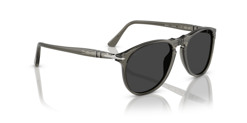 Persol PO9649S with Smoke Frame and Black Lenses - Image 3