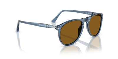 Persol PO9649S avec Monture Bleu marine transparent et Verres Brun - Image 3