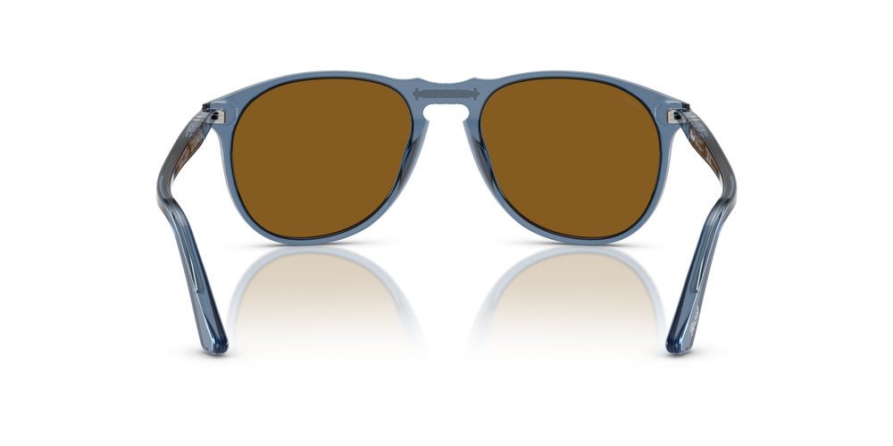 Persol PO9649S avec Monture Bleu marine transparent et Verres Brun - Image 5