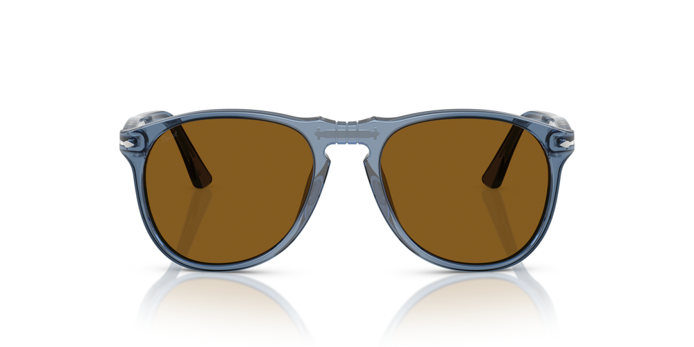 Persol PO9649S avec Monture Bleu marine transparent et Verres Brun - Image 2
