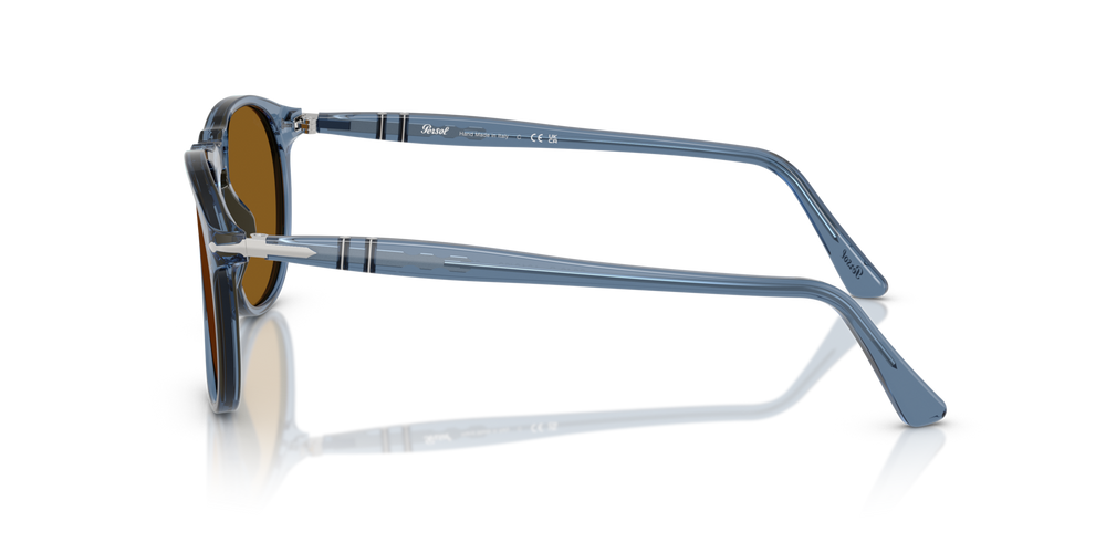 Persol PO9649S avec Monture Bleu marine transparent et Verres Brun - Image 4