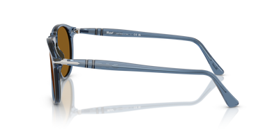 Persol PO9649S avec Monture Bleu marine transparent et Verres Brun - Image 4
