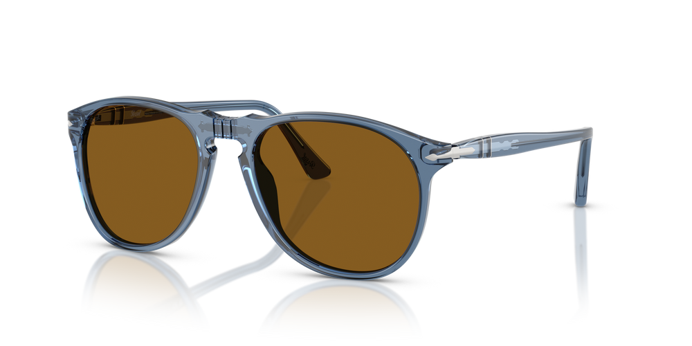 Persol PO9649S avec Monture Bleu marine transparent et Verres Brun - Image 1