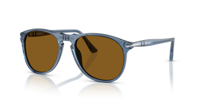Persol PO9649S avec Monture Bleu marine transparent et Verres Brun - Image 1