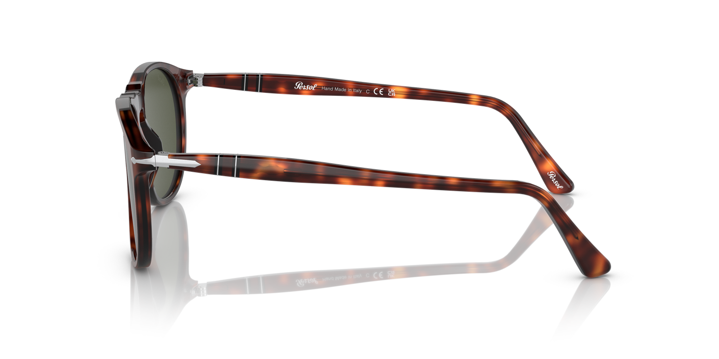Persol PO9649S with Havana Frame and Green Lenses - Image 1