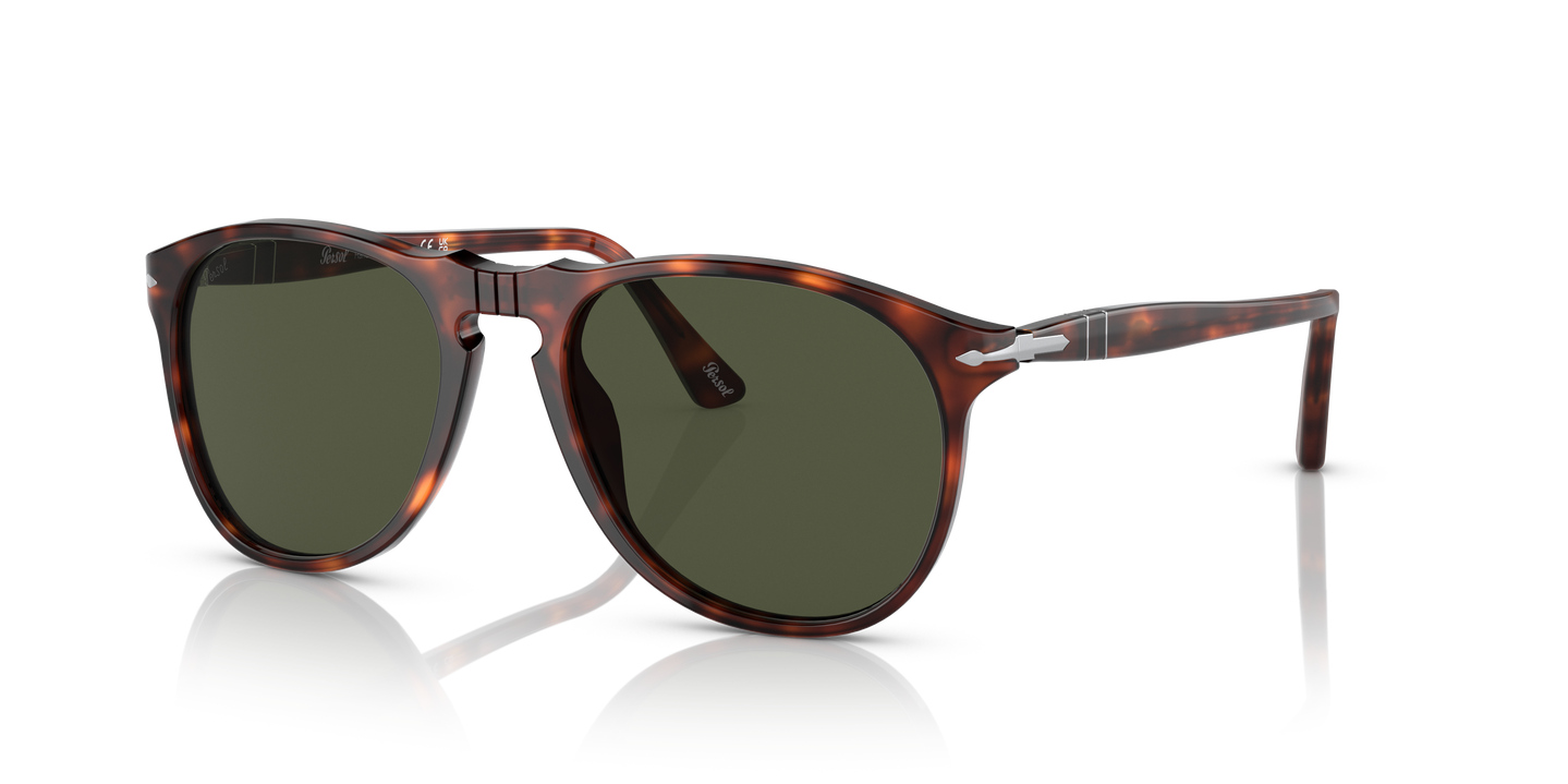 Persol PO9649S with Havana Frame and Green Lenses - Image 1