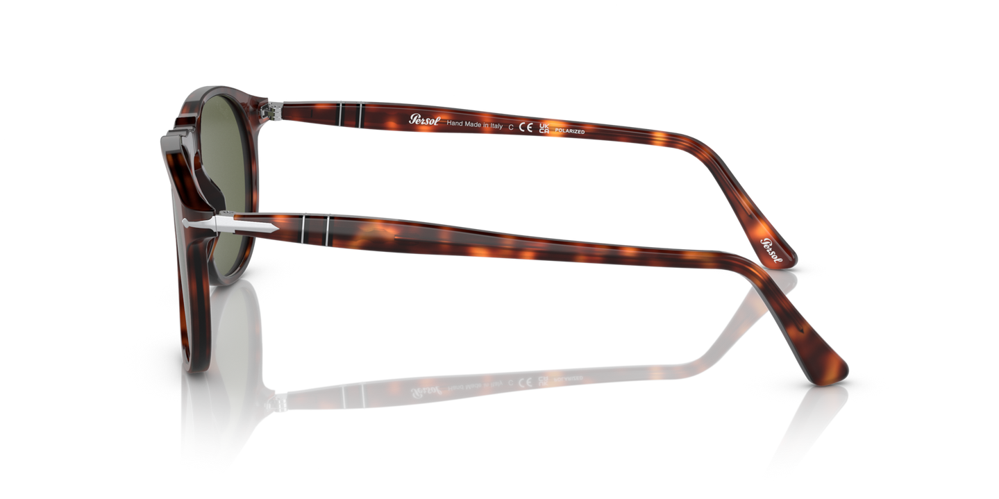 Persol PO9649S mit Havana Gestell und Grün Gläsern - Bild 1
