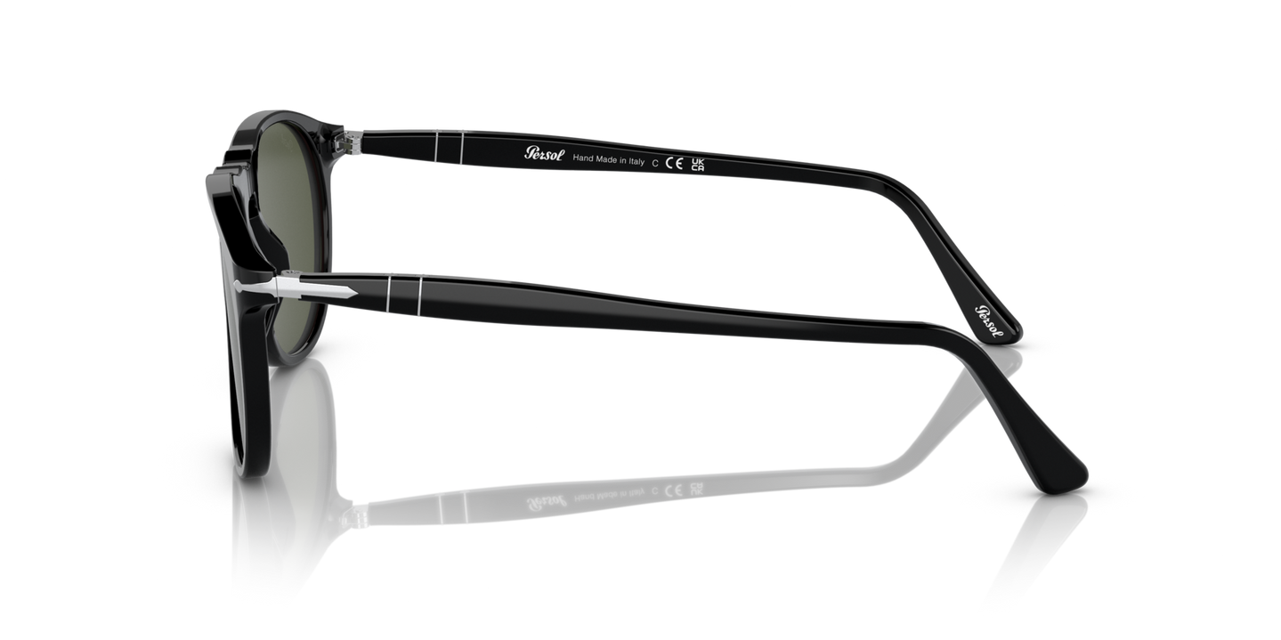 Persol PO9649S with Black Frame and Green Lenses | Persol® US