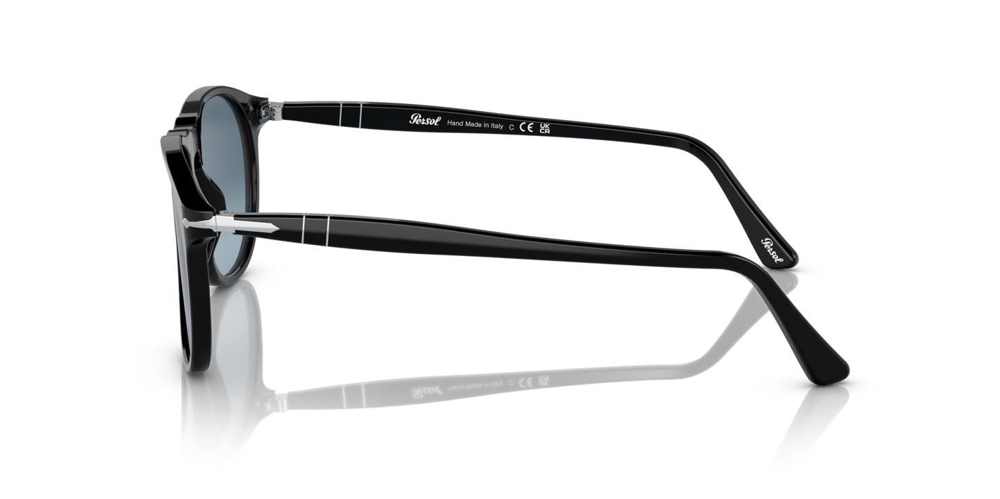 Persol PO9649S with Black Frame and Blue Lenses - Image 1
