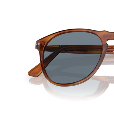 Persol PO9649S with Terra Di Siena Frame and Blue Lenses | Persol® US