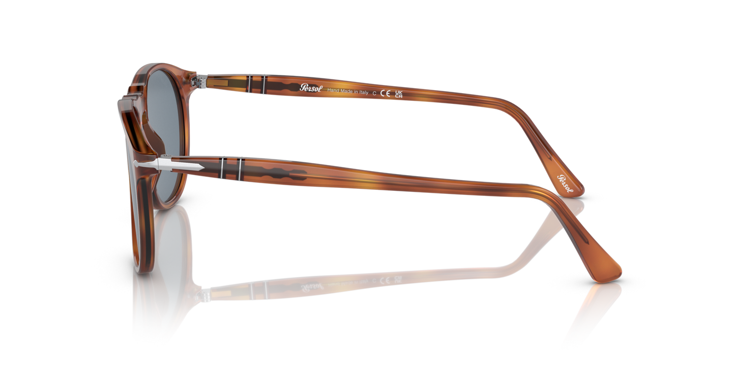Persol PO9649S with Terra Di Siena Frame and Blue Lenses - Image 1
