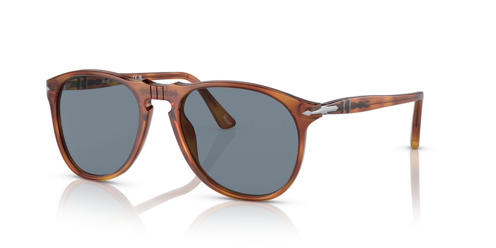 Persol PO9649S with Terra Di Siena Frame and Blue Lenses - Image 1