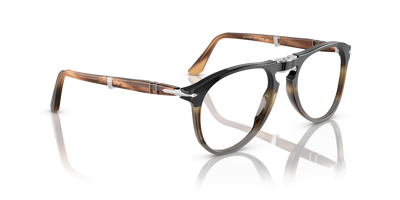 Persol PO9714VM with Black Striped Brown Grey Frame - Image 4
