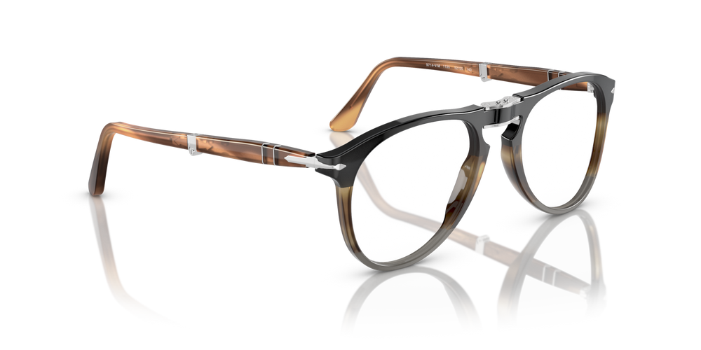 Persol PO9714VM with Black Striped Brown Grey Frame - Image 4