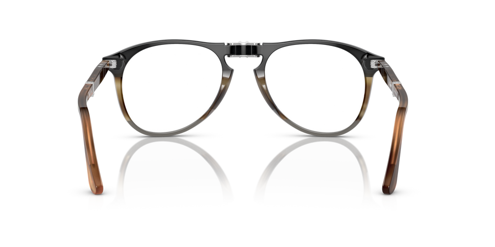 Persol PO9714VM with Black Striped Brown Grey Frame - Image 6