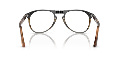 Persol PO9714VM con Montatura Nero/Marrone striato/Grigio - Immagine 6