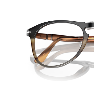 Persol PO9714VM with Black Striped Brown Grey Frame – Variant Image