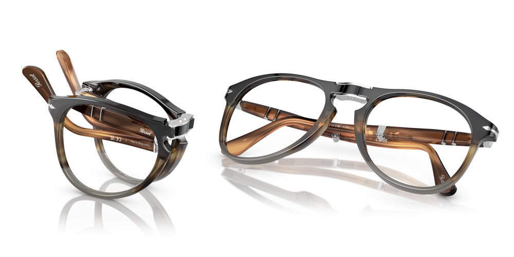 Persol PO9714VM with Black Striped Brown Grey Frame - Image 7