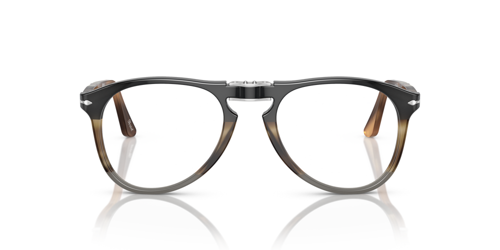 Persol PO9714VM with Black Striped Brown Grey Frame - Image 3
