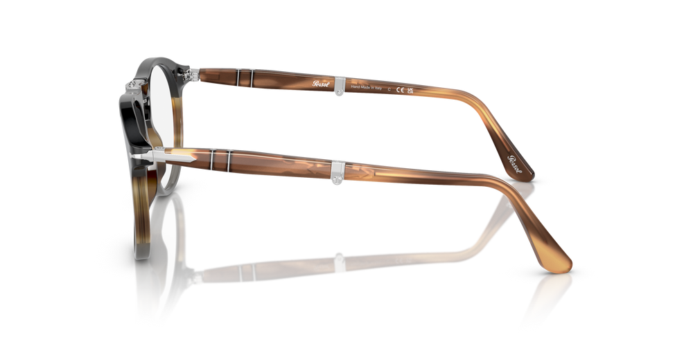 Persol PO9714VM with Black Striped Brown Grey Frame - Image 5