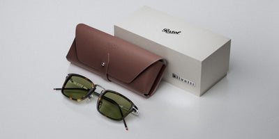 Persol PO3417S - Persol &amp; Olivetti Collection mit Havana Gestell und Grün Gläsern - Bild 6