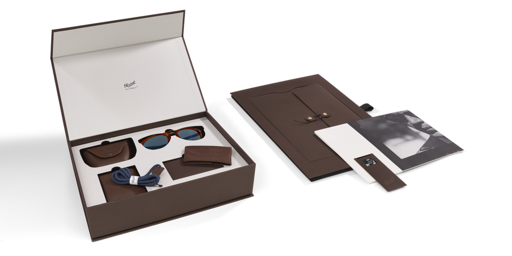 Persol 714SM - Steve McQueen - Exclusive with Terra Di Siena Frame and Blue Lenses - Image 8