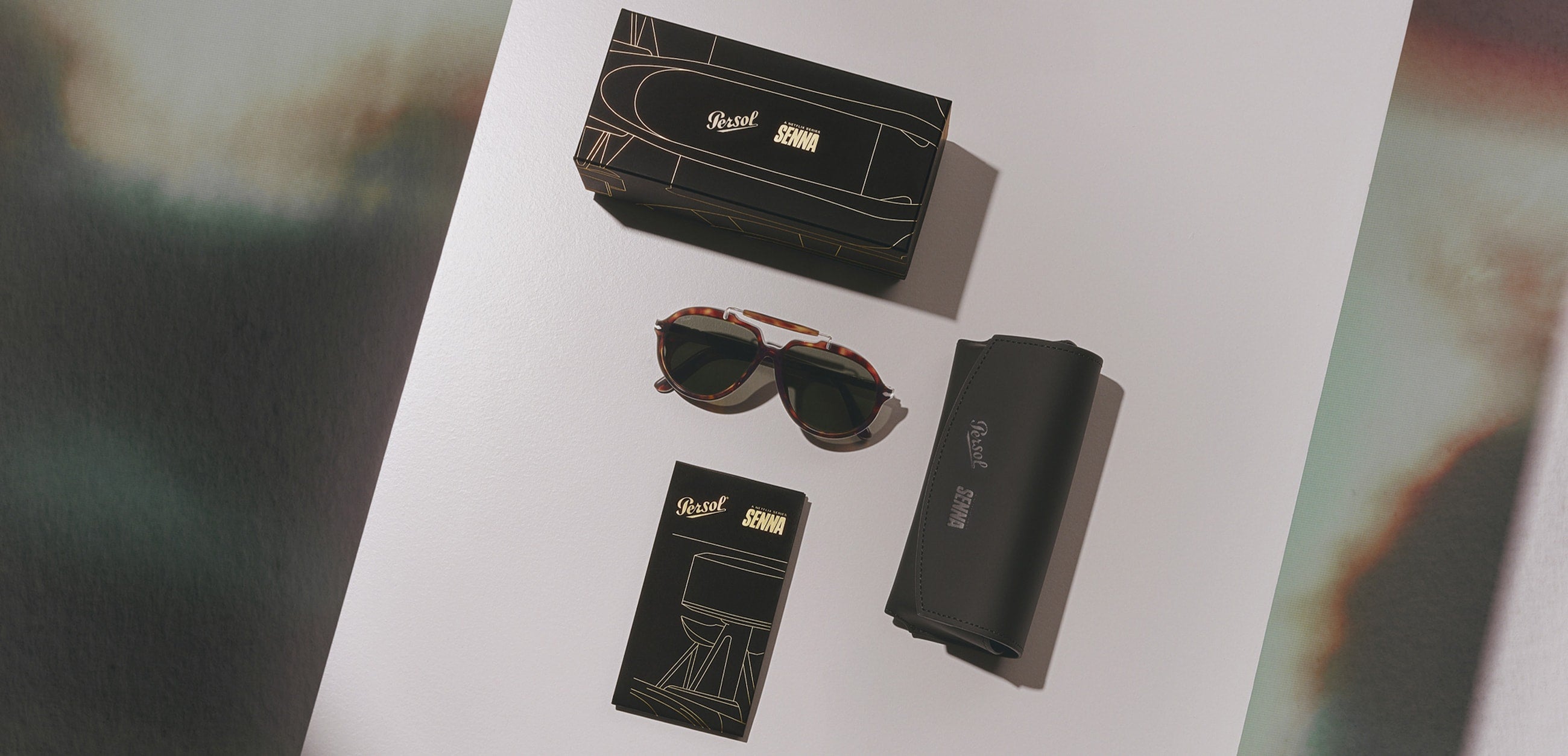 Official image for Persol Senna Series reimagined with Netflix