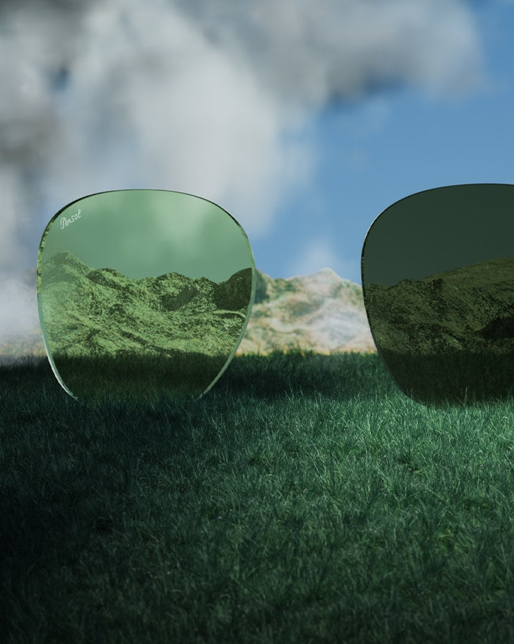 Eyewear care cleaning tips for your PO3306S - Transitions® with Striped Brown Frame and Grey Lenses