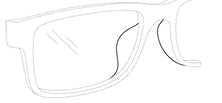 Elevated nosepads for Low-bridge fit